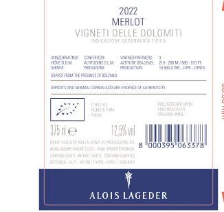 2022 Lageder Merlot BIO