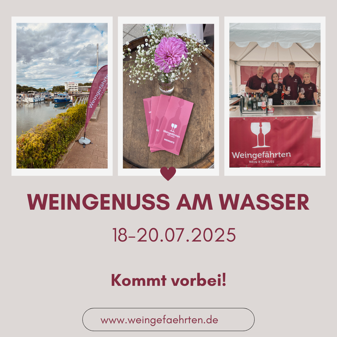 Weingenuss am Wasser