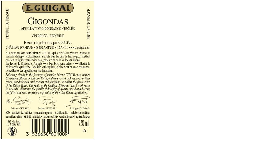 2018 Guigal Gingondas