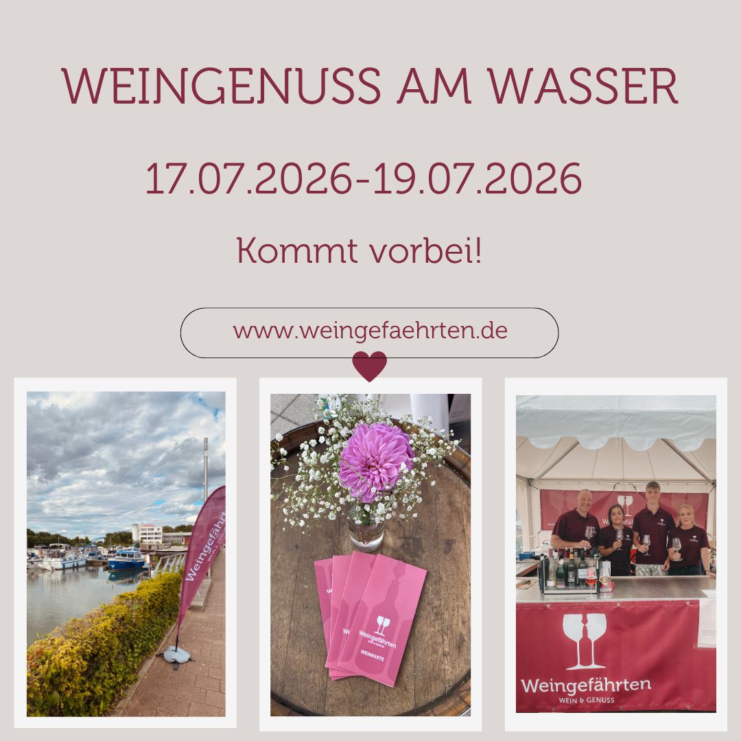 17.07.2026-19.07.2026 Weingenuss am Wasser