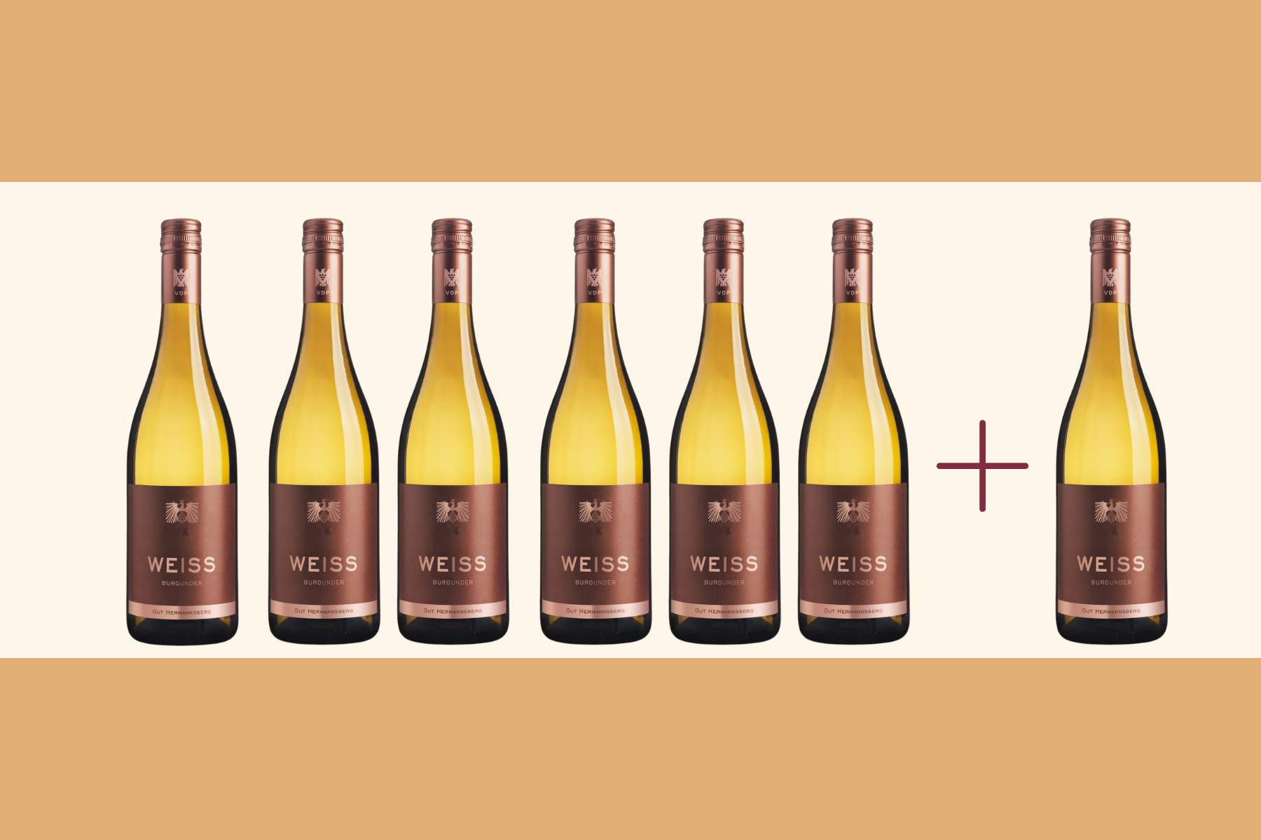 6+1 Aktion WEISS Burgunder