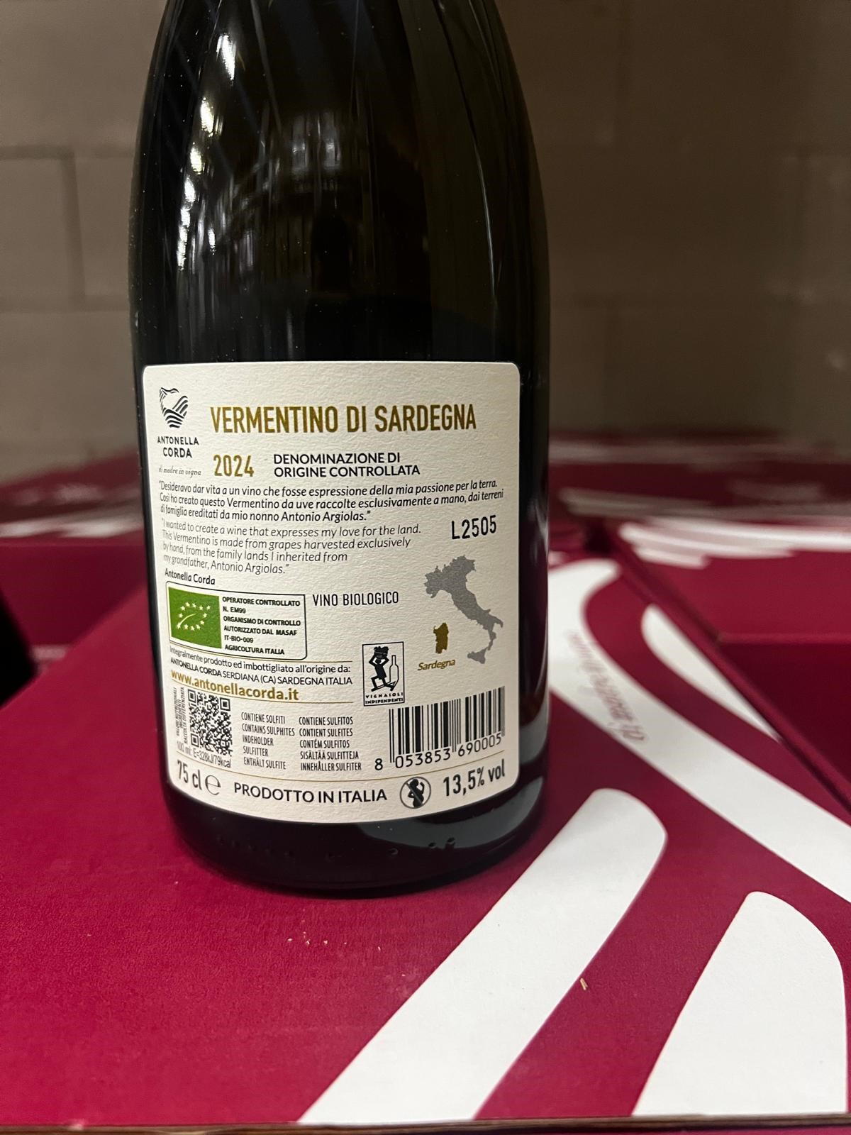 2025 Antonella Corda Vermentino BIO