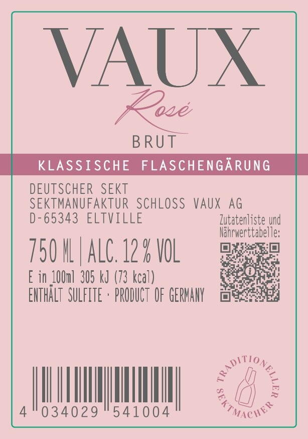 Schloss Vaux Rosé Brut