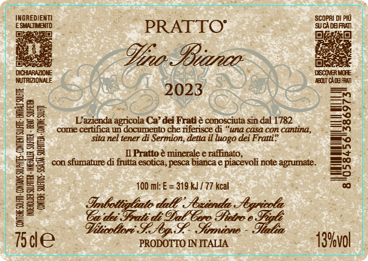 2023 Ca dei Frati "Pratto"