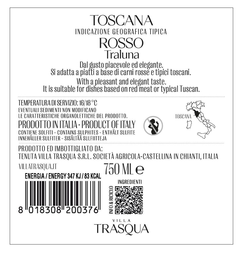 2024 Villa Trasqua "Traluna" Rosso di Toscana