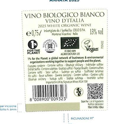 2025 Casa Defra "3 Passo" Bianco BIO