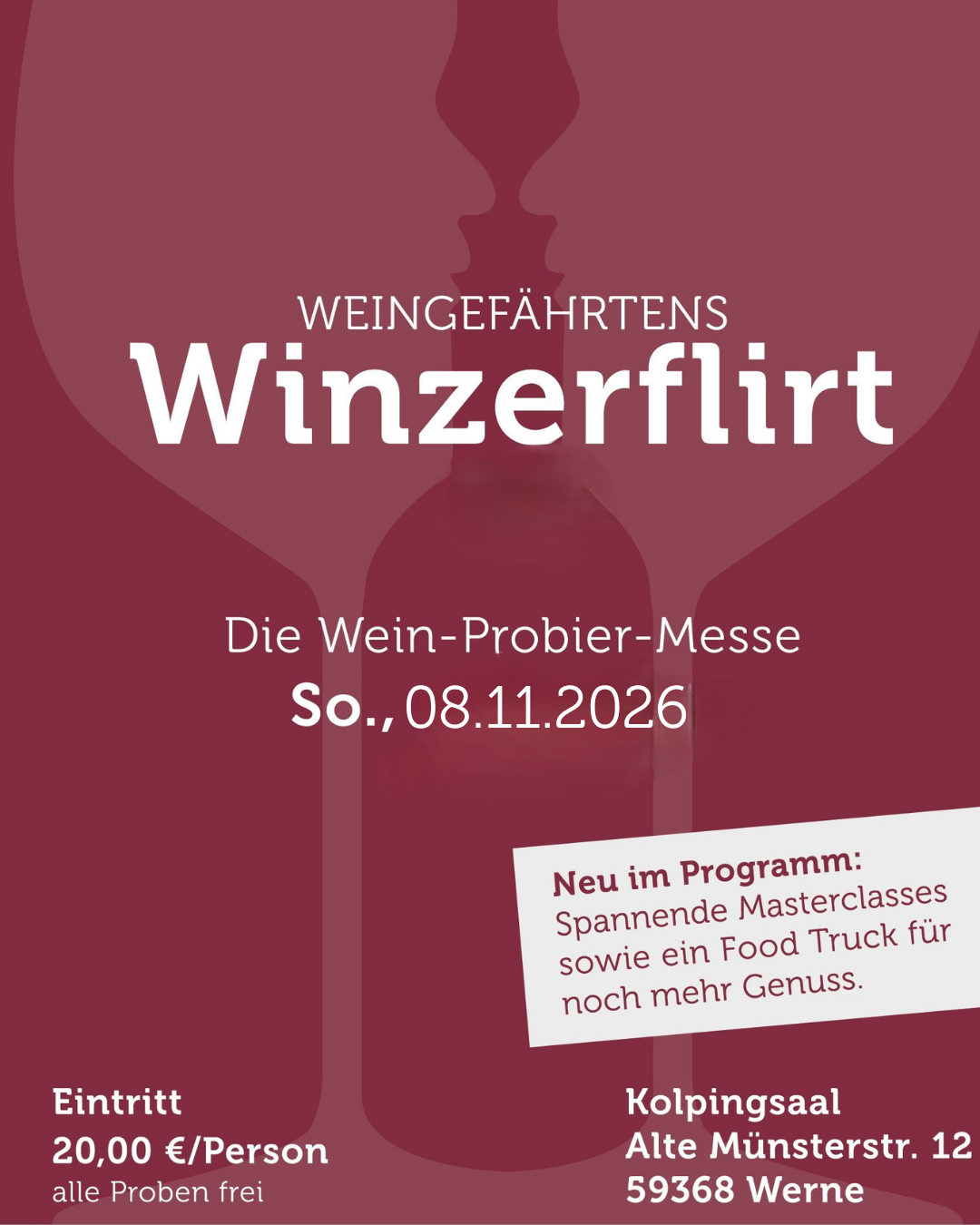 08.11.2026 Eintritt WINZERFLIRT